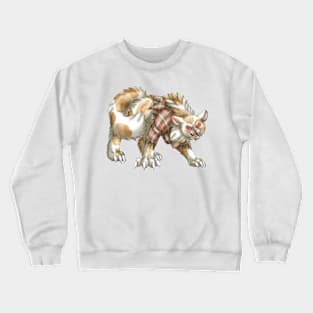 WereCat: Cream Bicolor Tabby Crewneck Sweatshirt